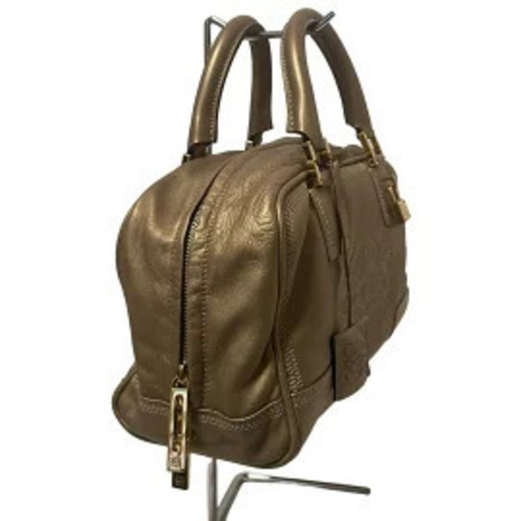 Loewe Handbags - Loewe Amazona Handbag Gold Leather